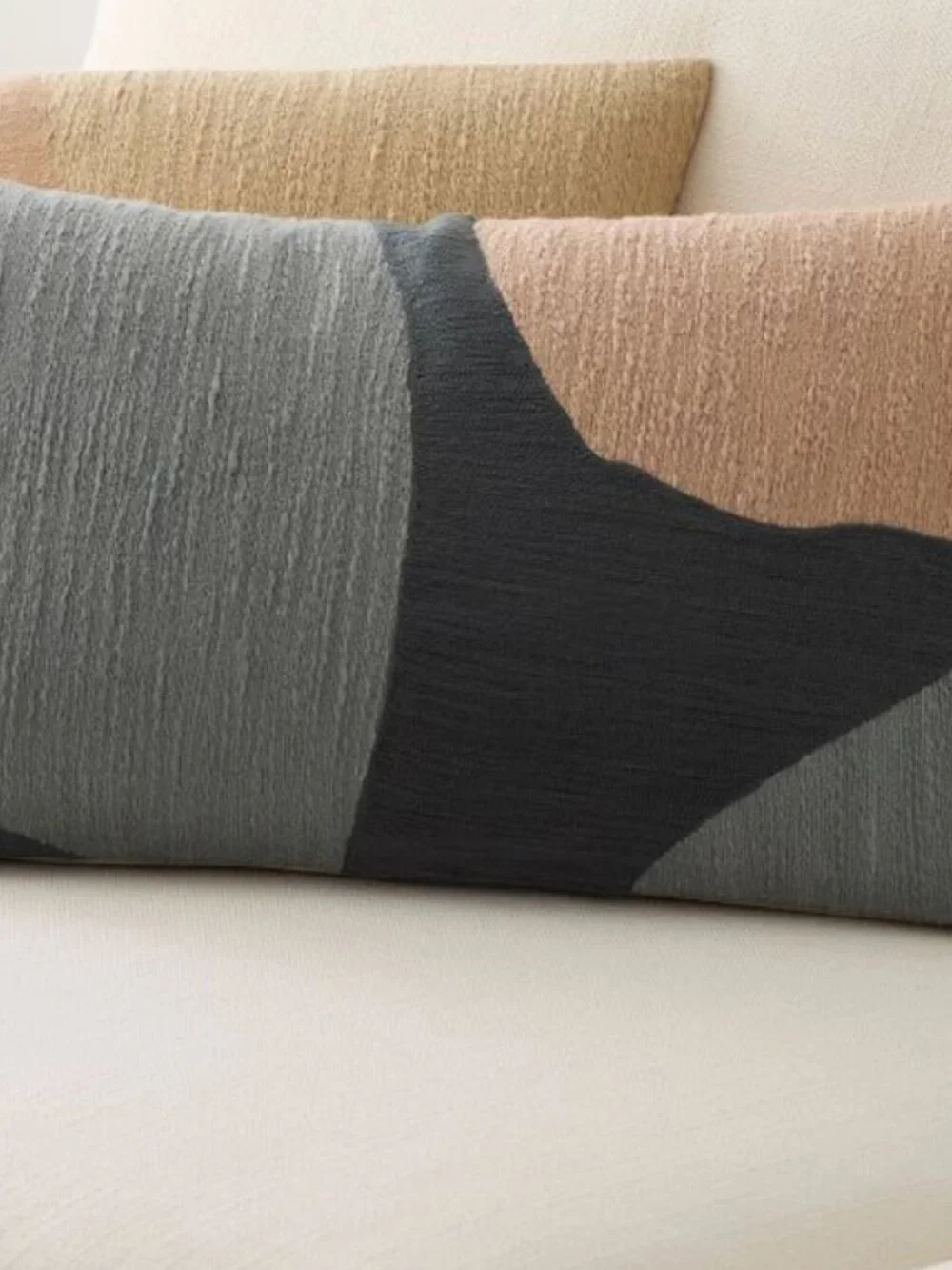 West Elm Rounded Shapes Crewel Pillow Cover